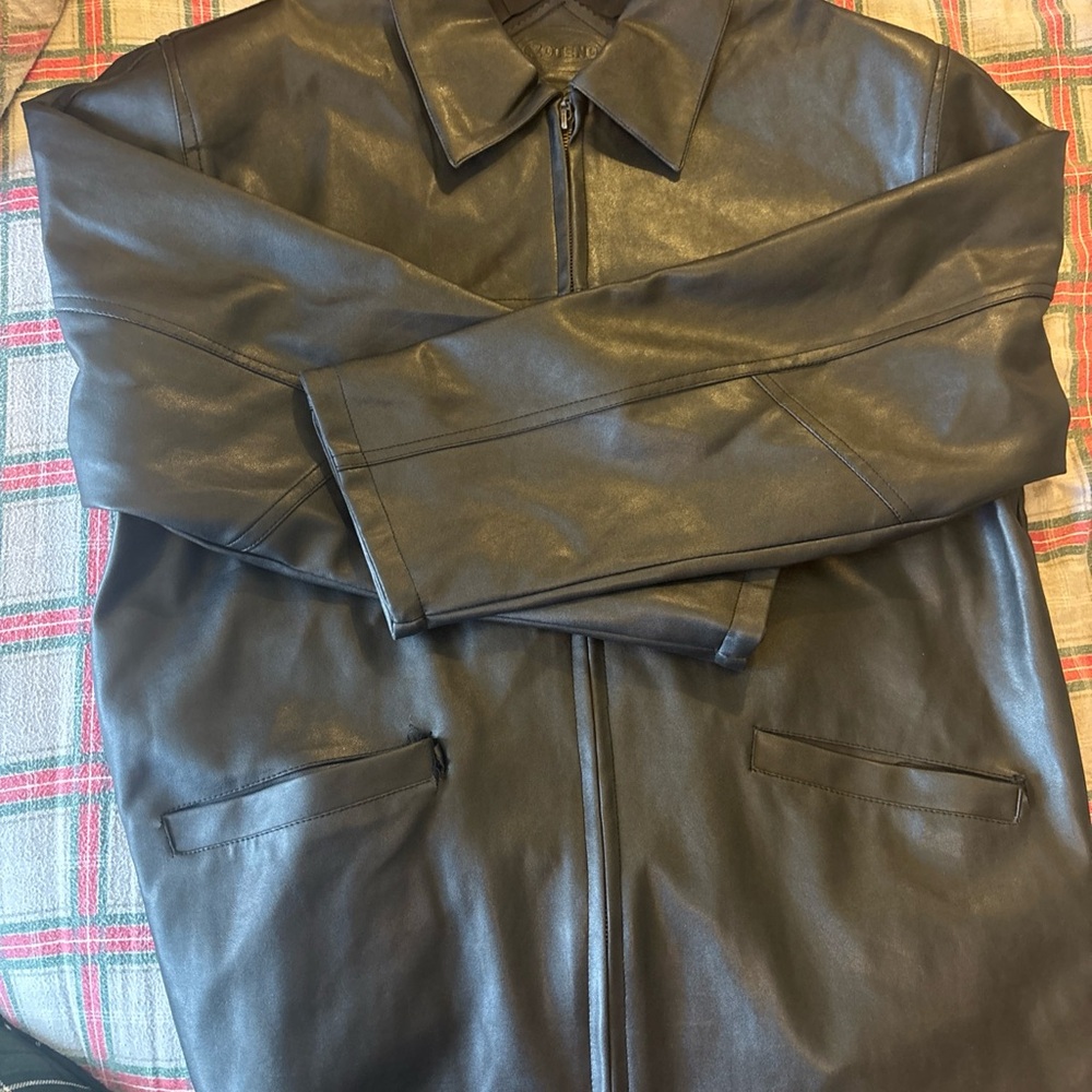 Men's Black Leather Jacket